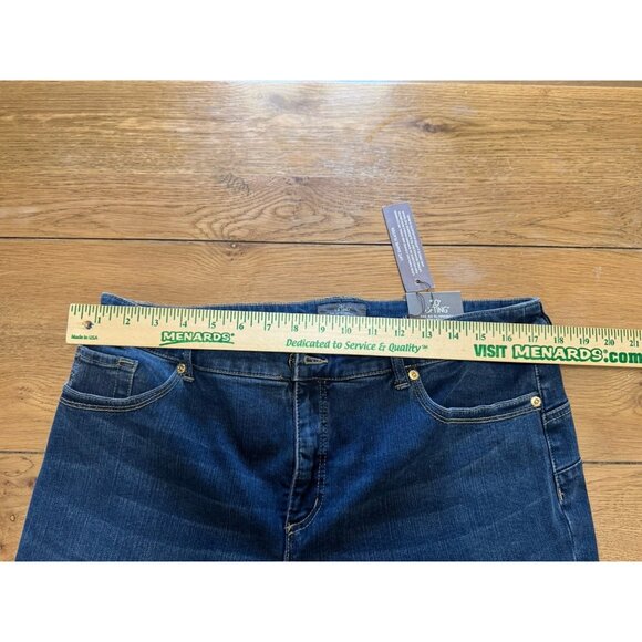 Chico's So Lifting By‎ Chicos Slim Leg Jean Deep Sapphire Size  3 Short City NWT - Picture 3 of 16